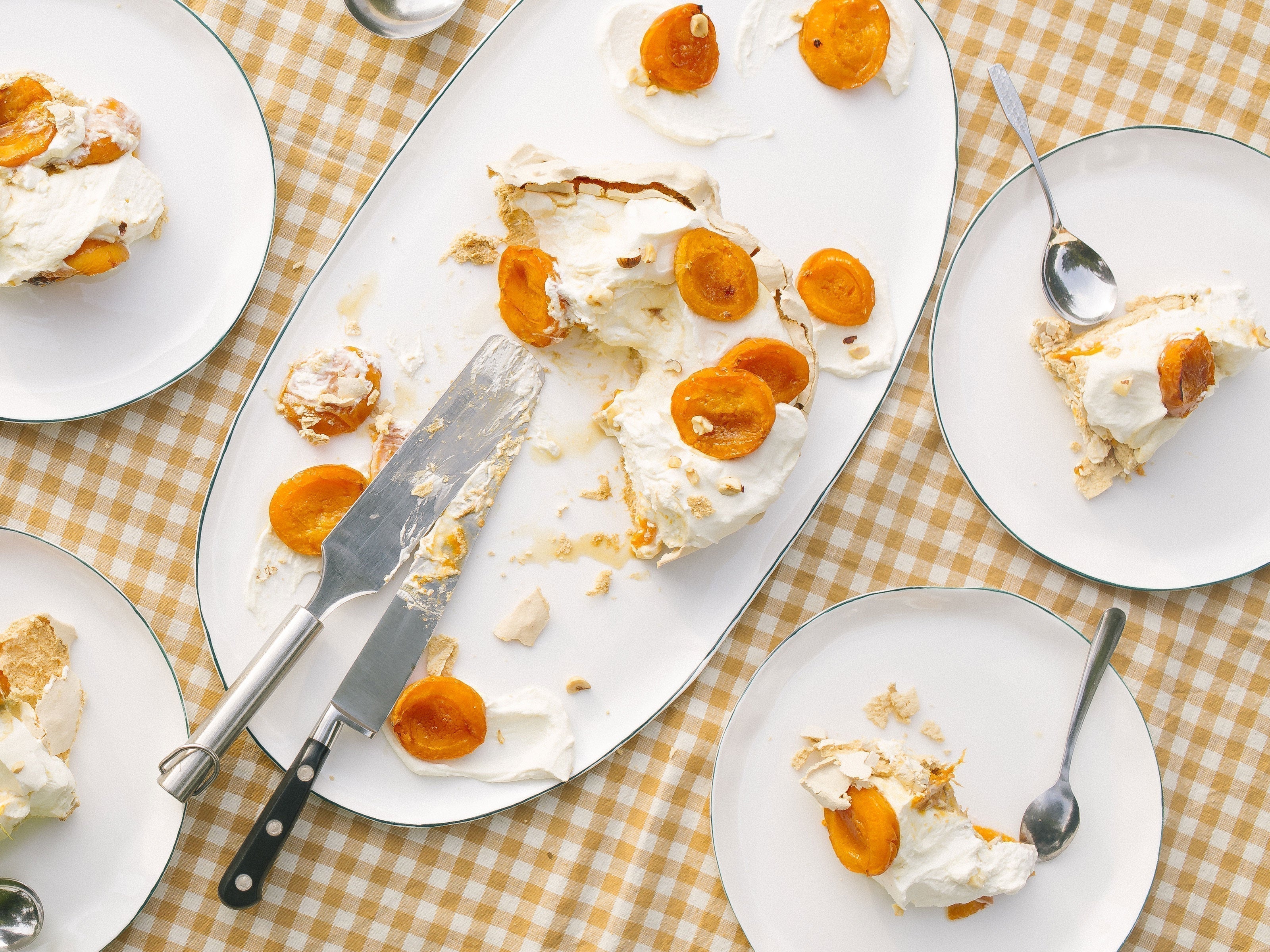 Brown Sugar, Apricot & Ricotta Pavlova