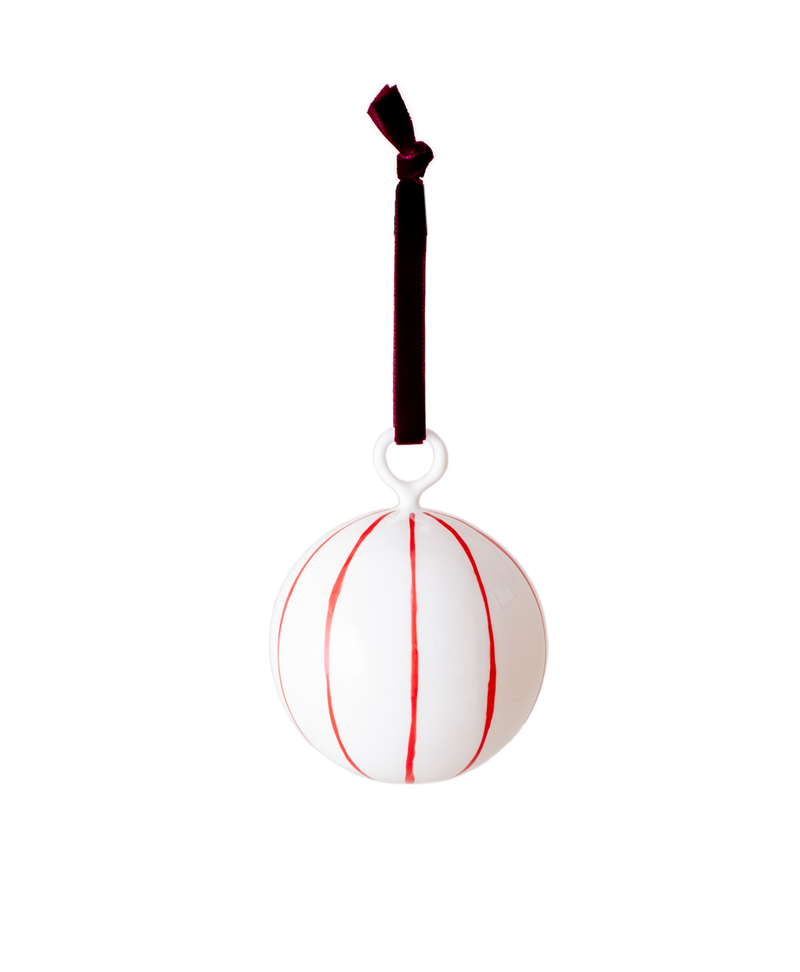 Fine Bone China Geranium Bauble