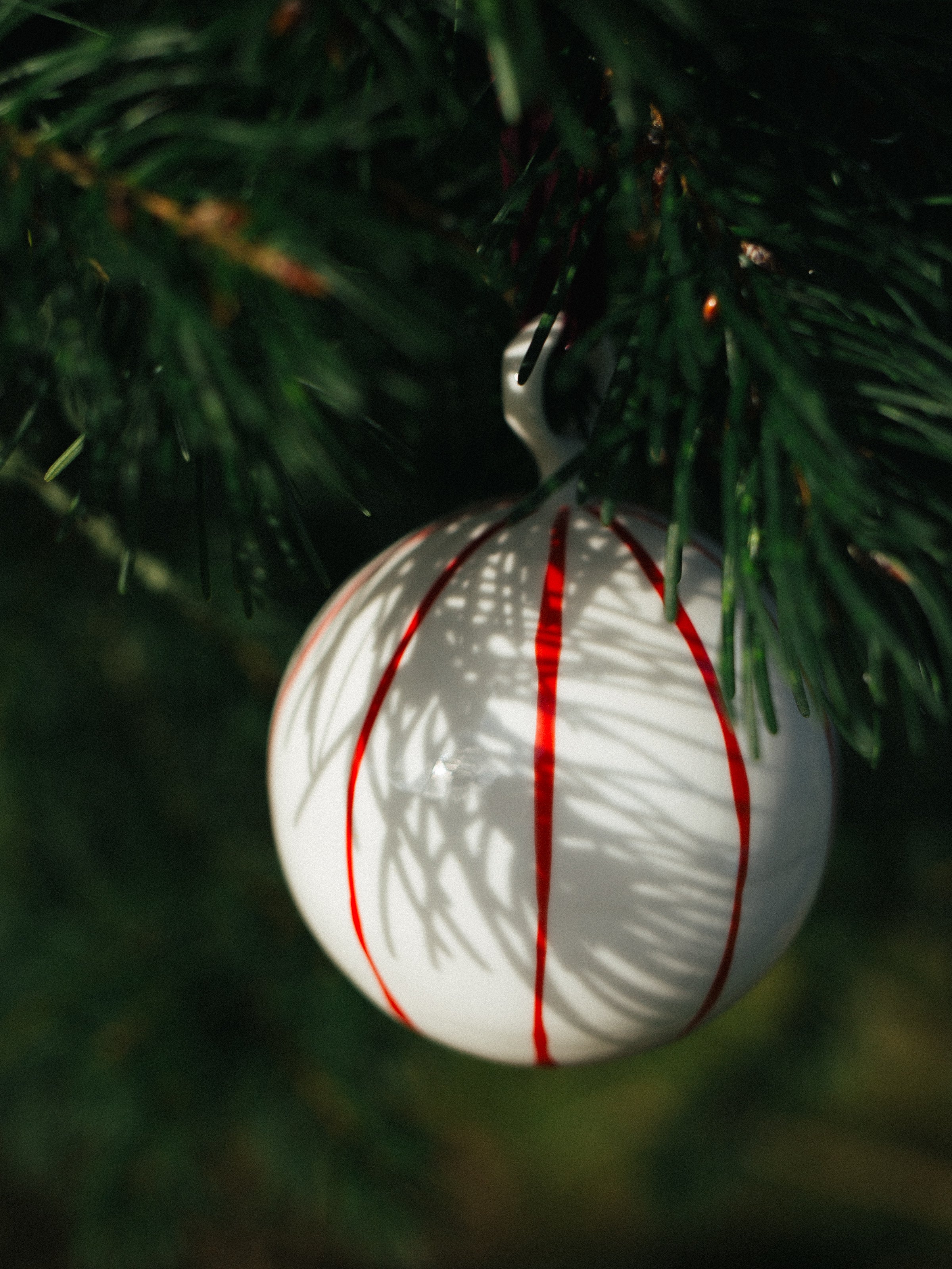 Fine Bone China Geranium Bauble