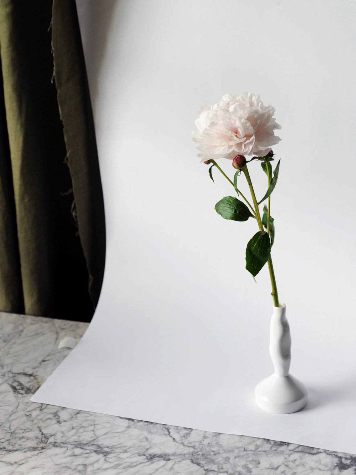 White Bud Vase