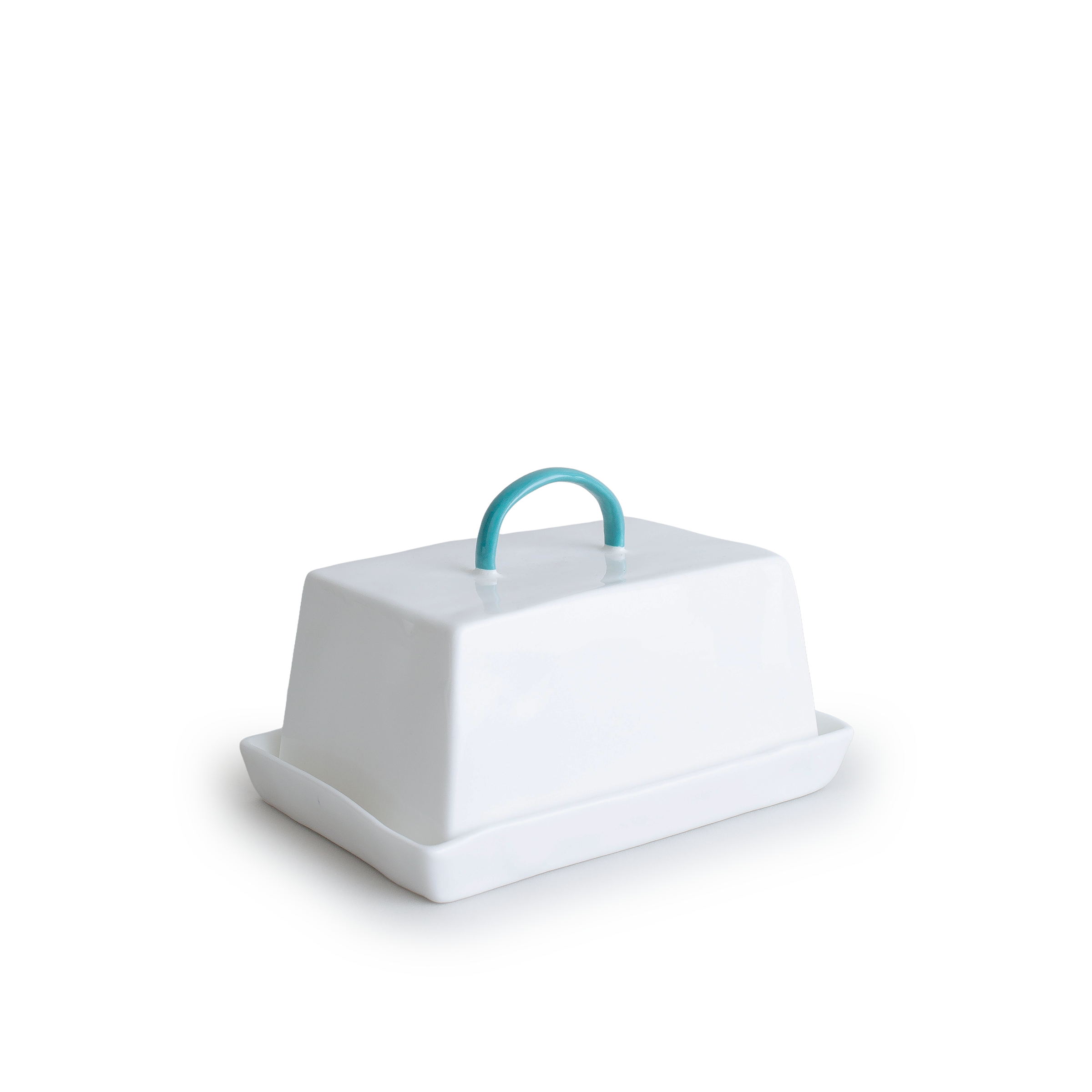 Teal Butter Dish