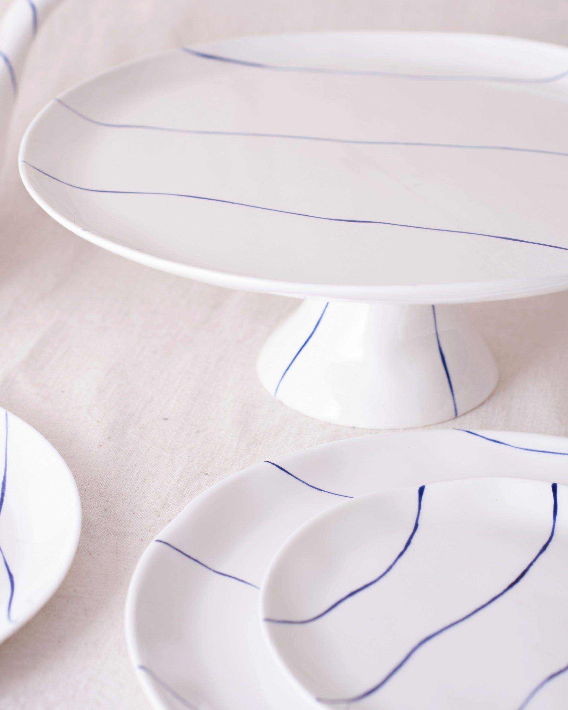 Striped Cake Stand