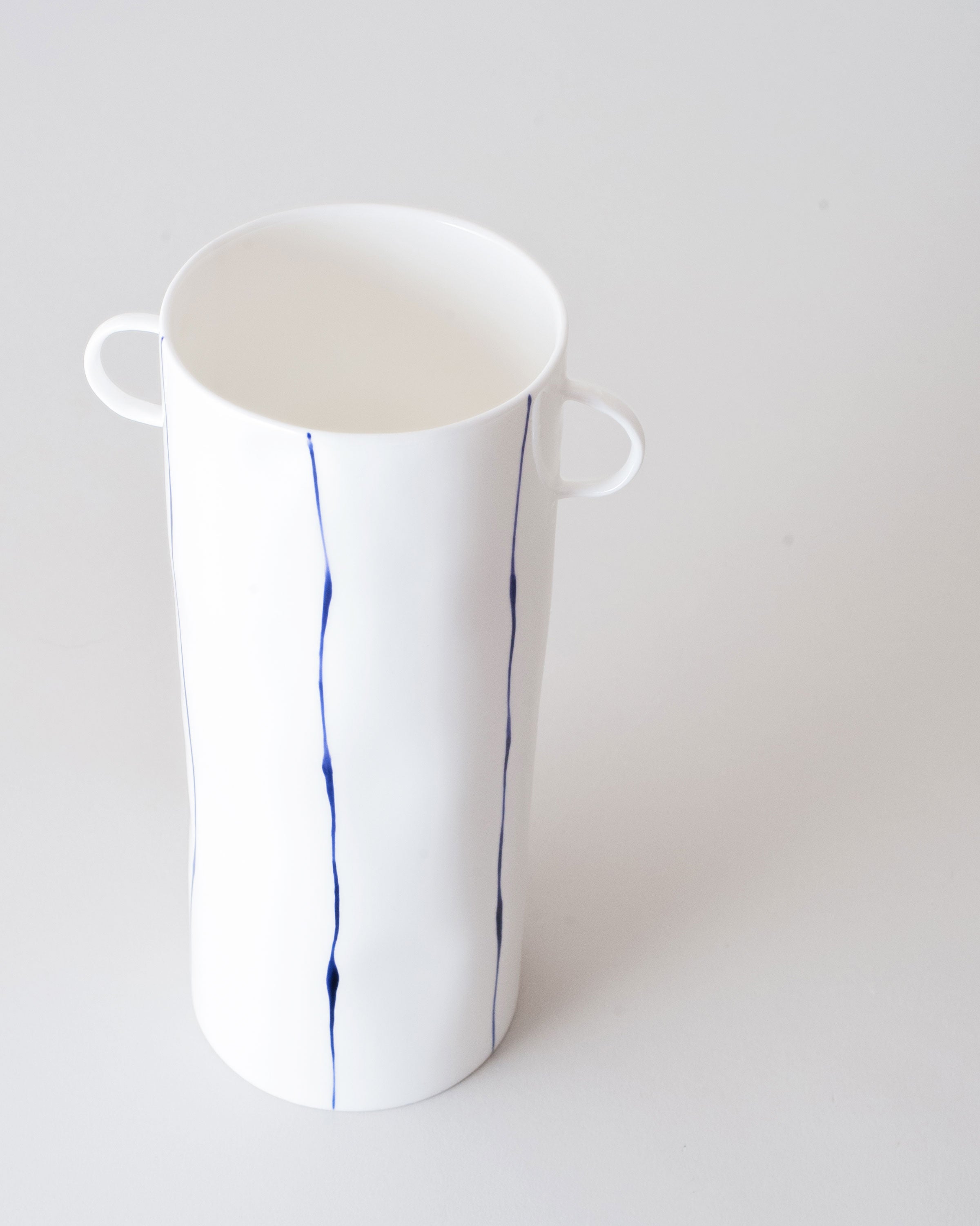 Striped Handled Vase