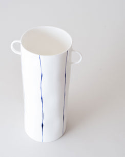 Striped Handled Vase