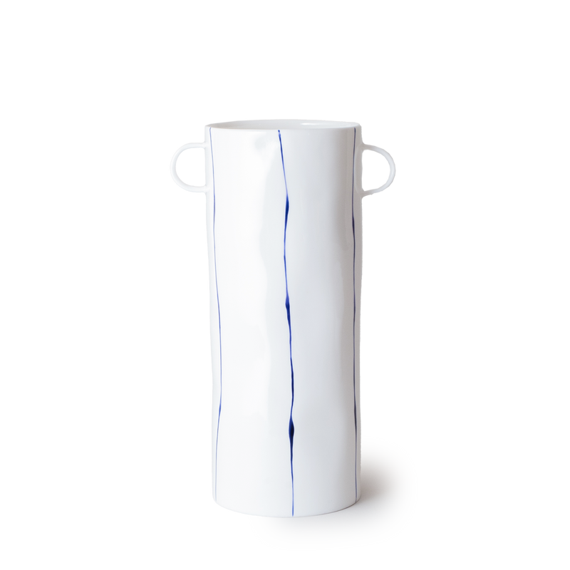 Striped Handled Vase