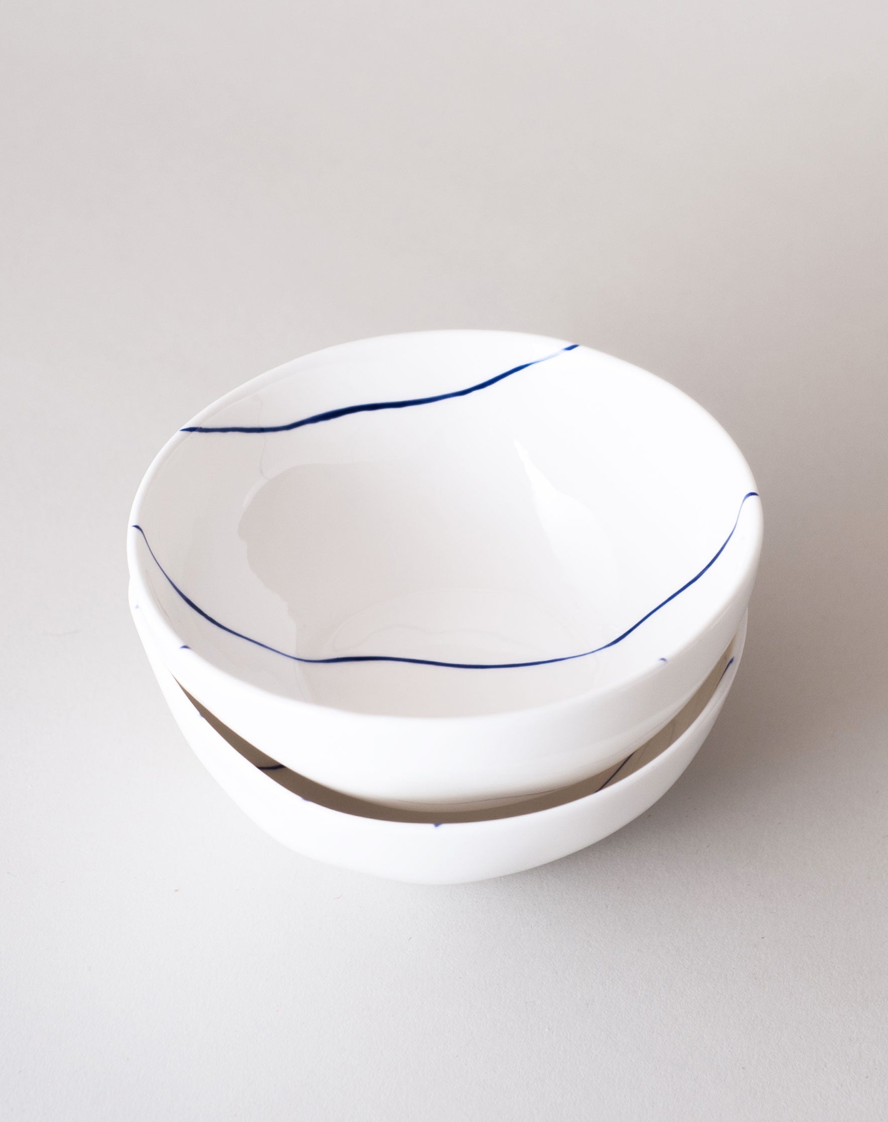 Striped Ice Cream Bowl