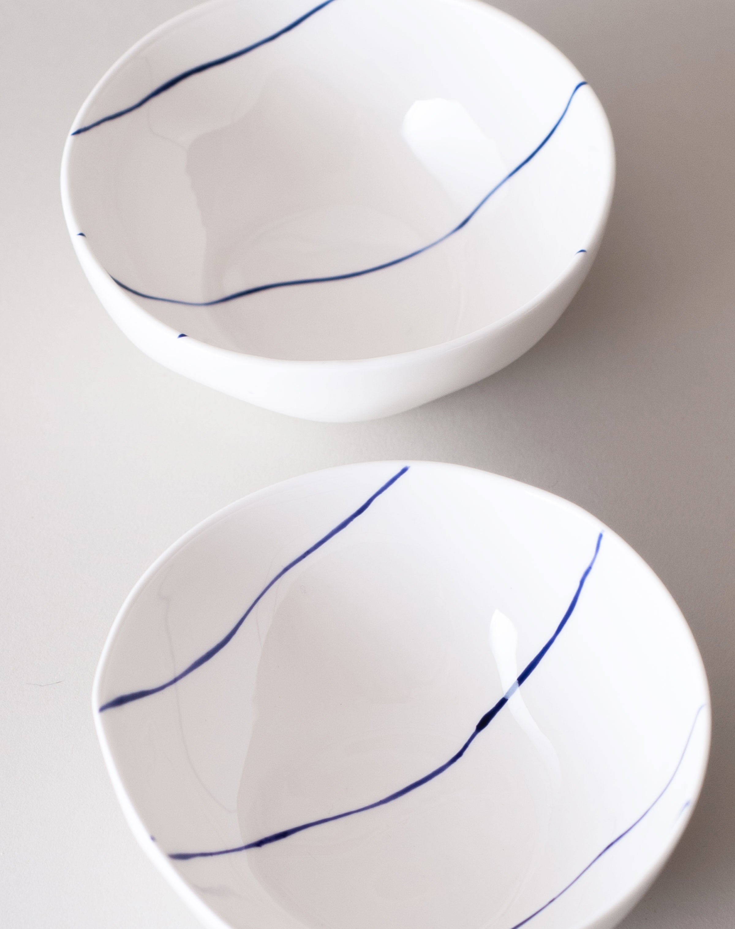 Striped Ice Cream Bowl