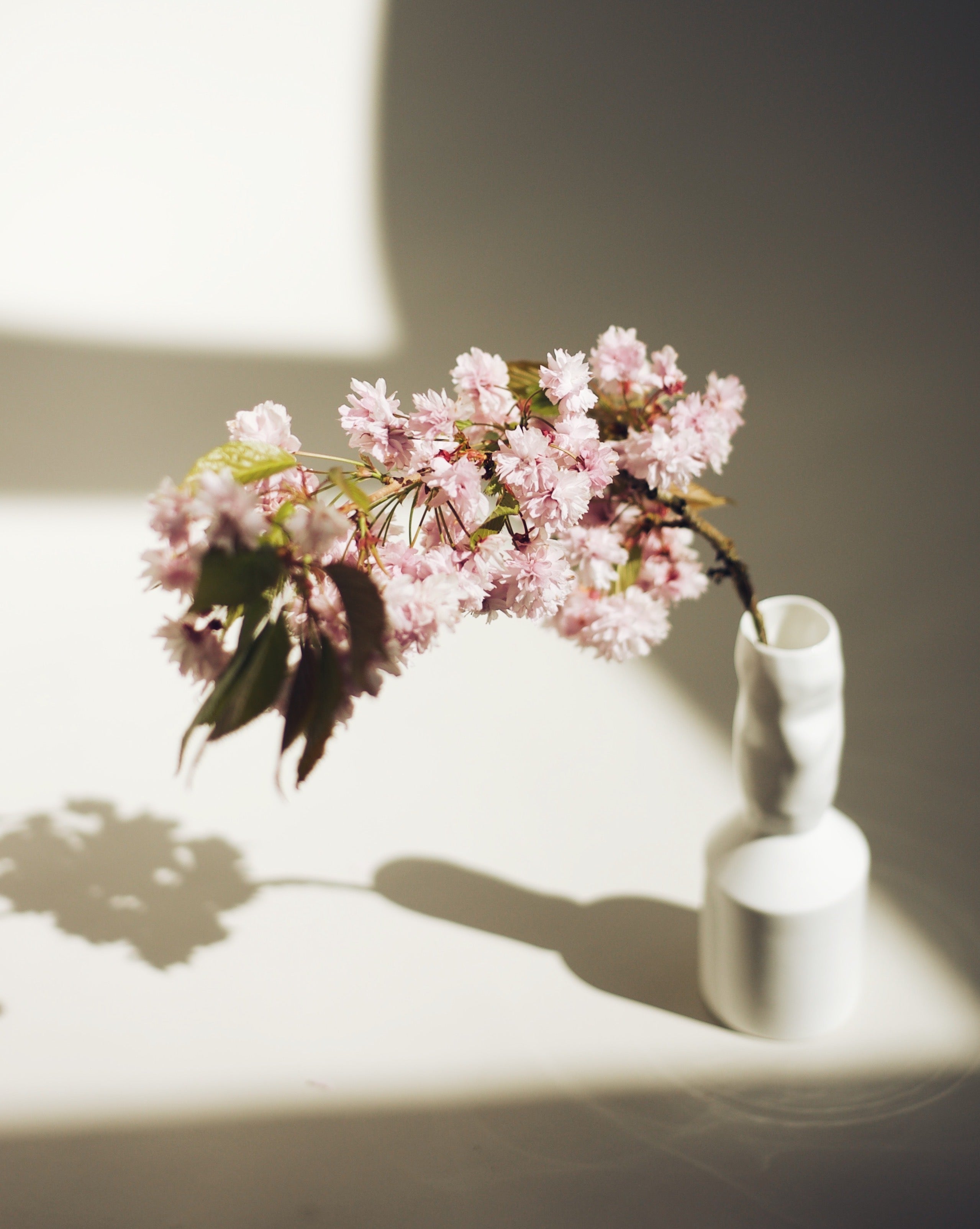 White Stem Vase
