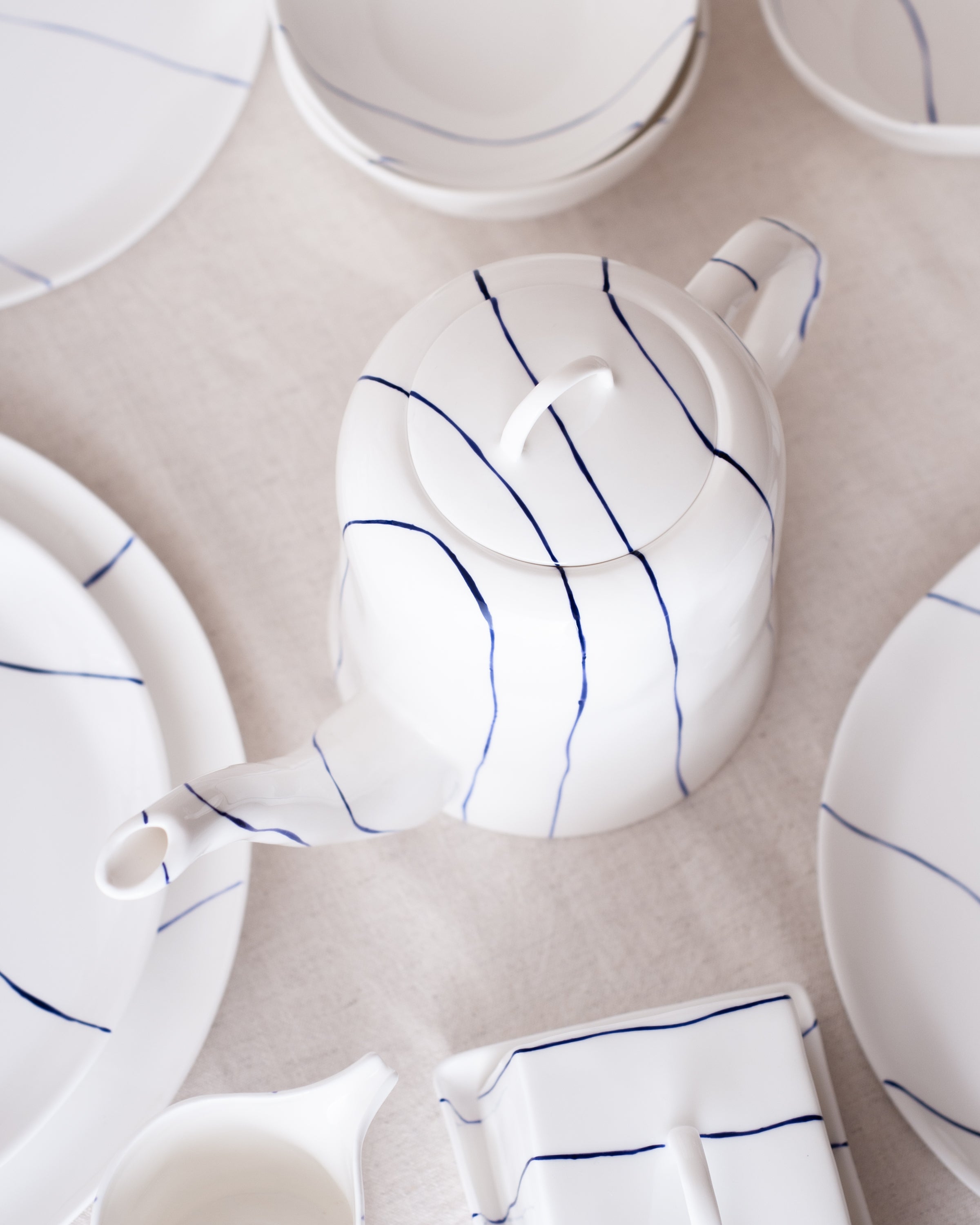 Striped Teapot (1l)