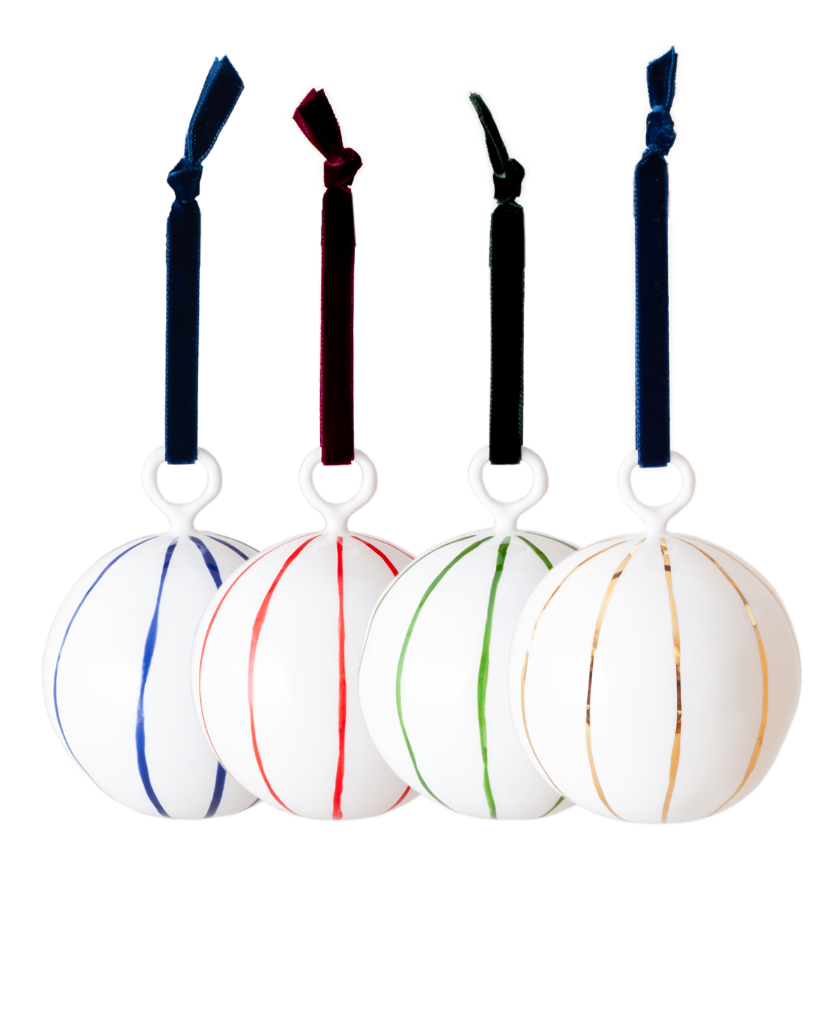 Set of 4 Fine Bone China Baubles