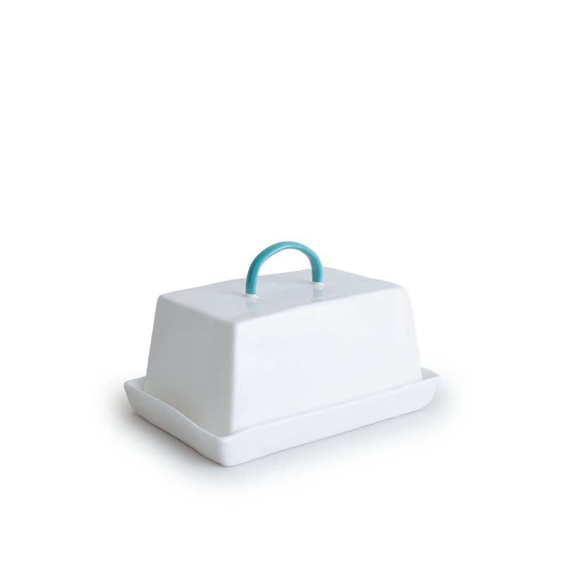 Teal Butter Dish