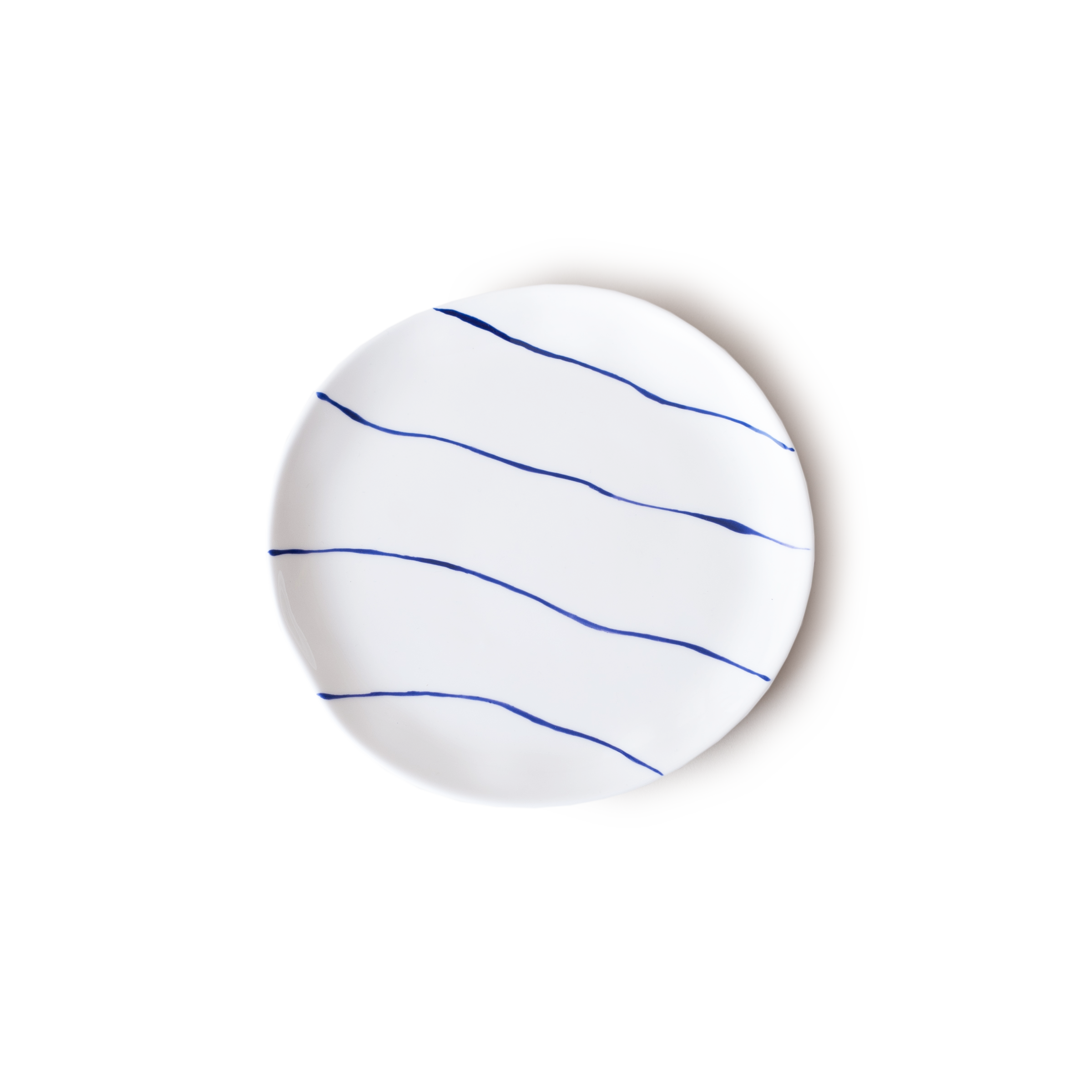 Striped Cake Plate
