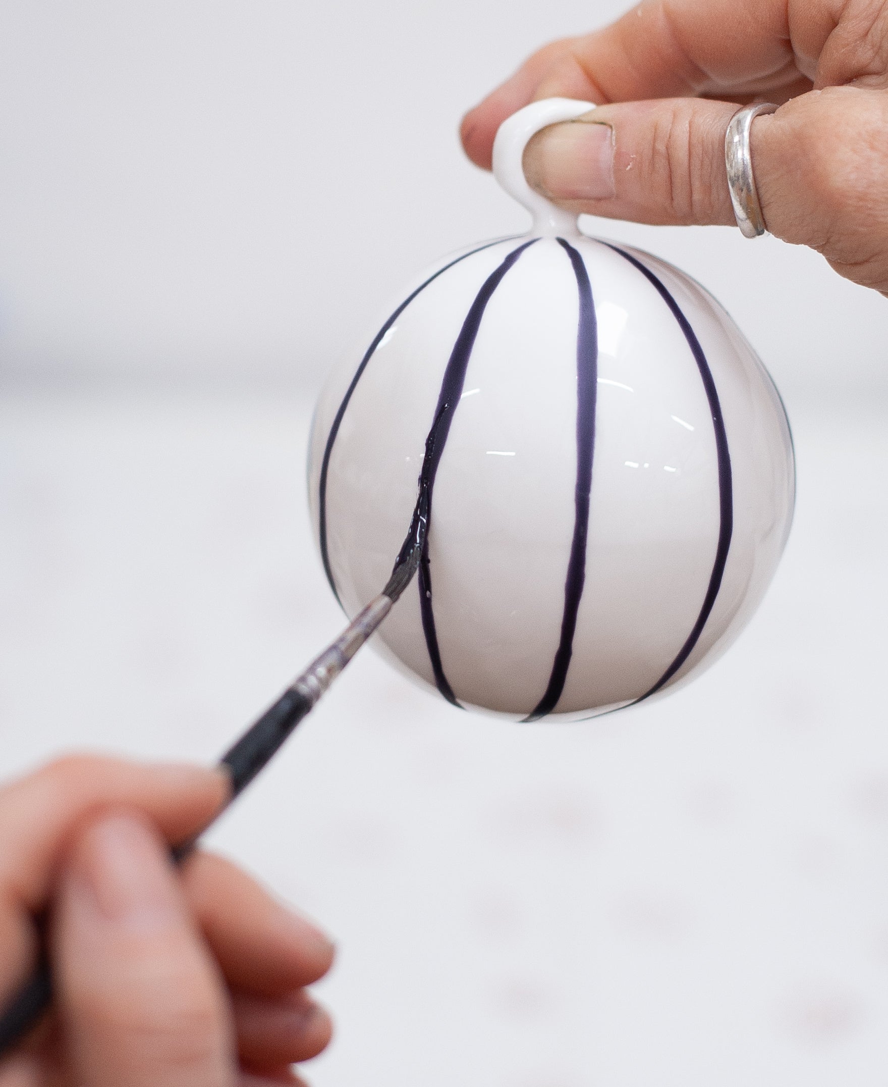 Fine Bone China Cobalt Bauble