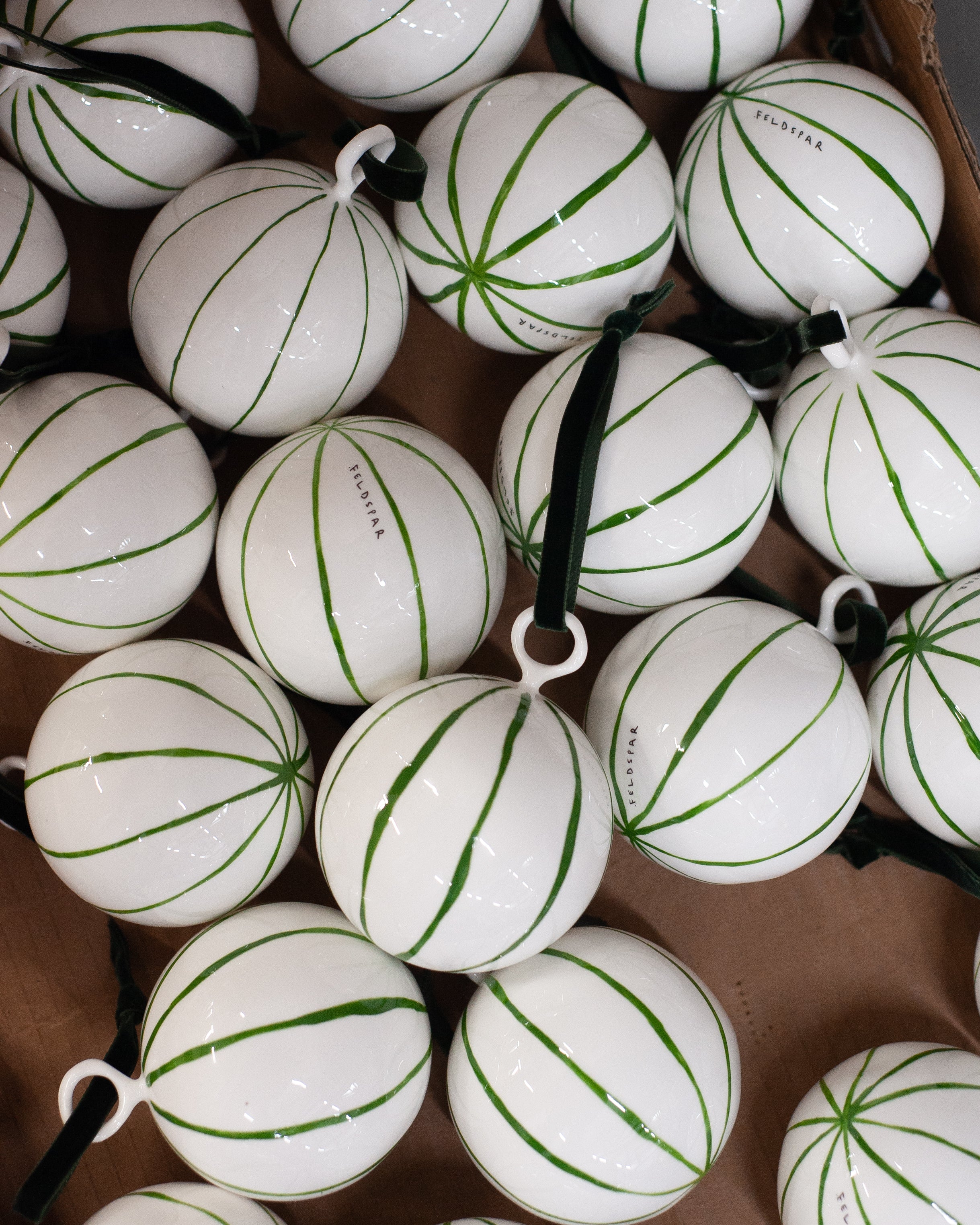 Fine Bone China Khaki Bauble