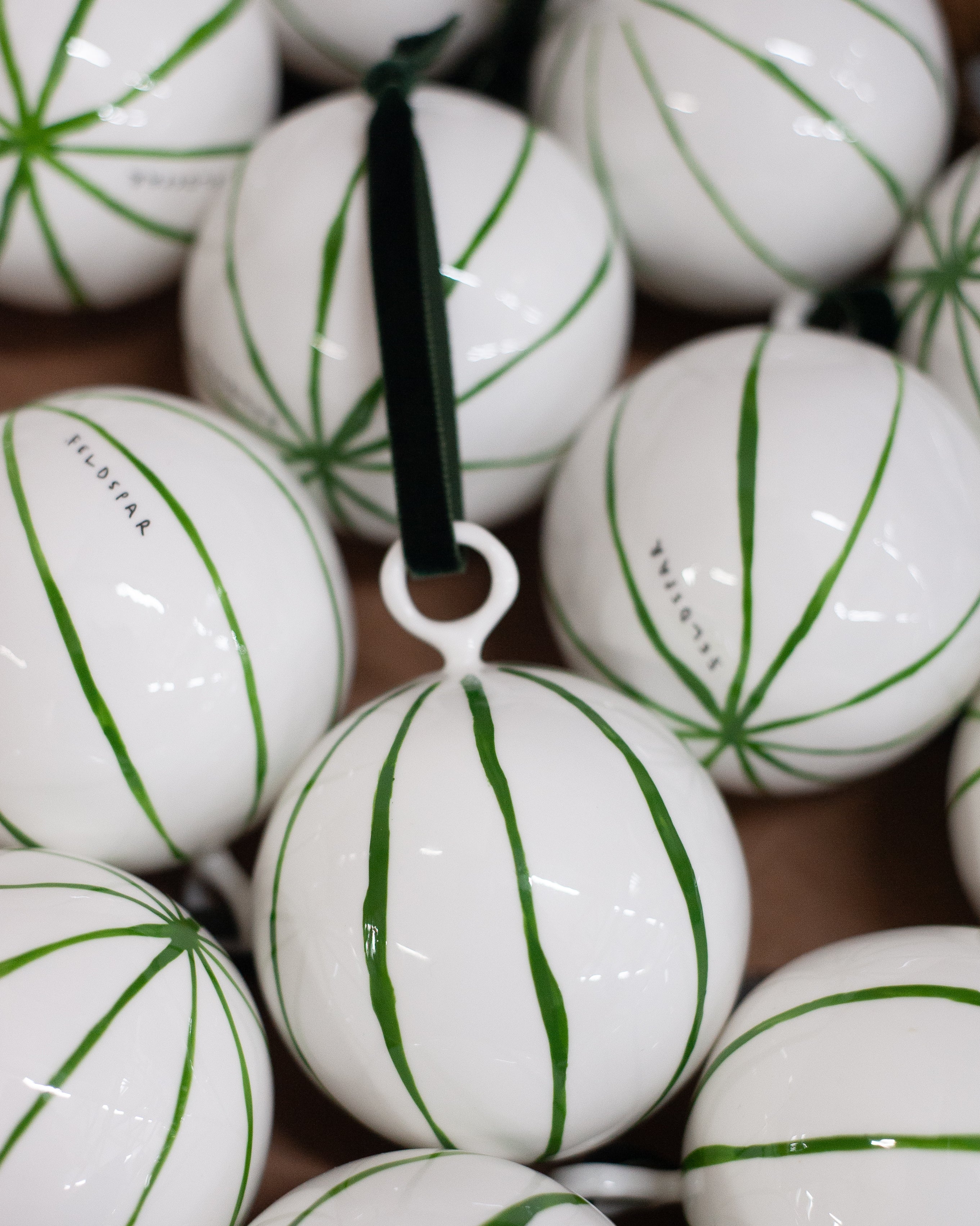 Fine Bone China Khaki Bauble