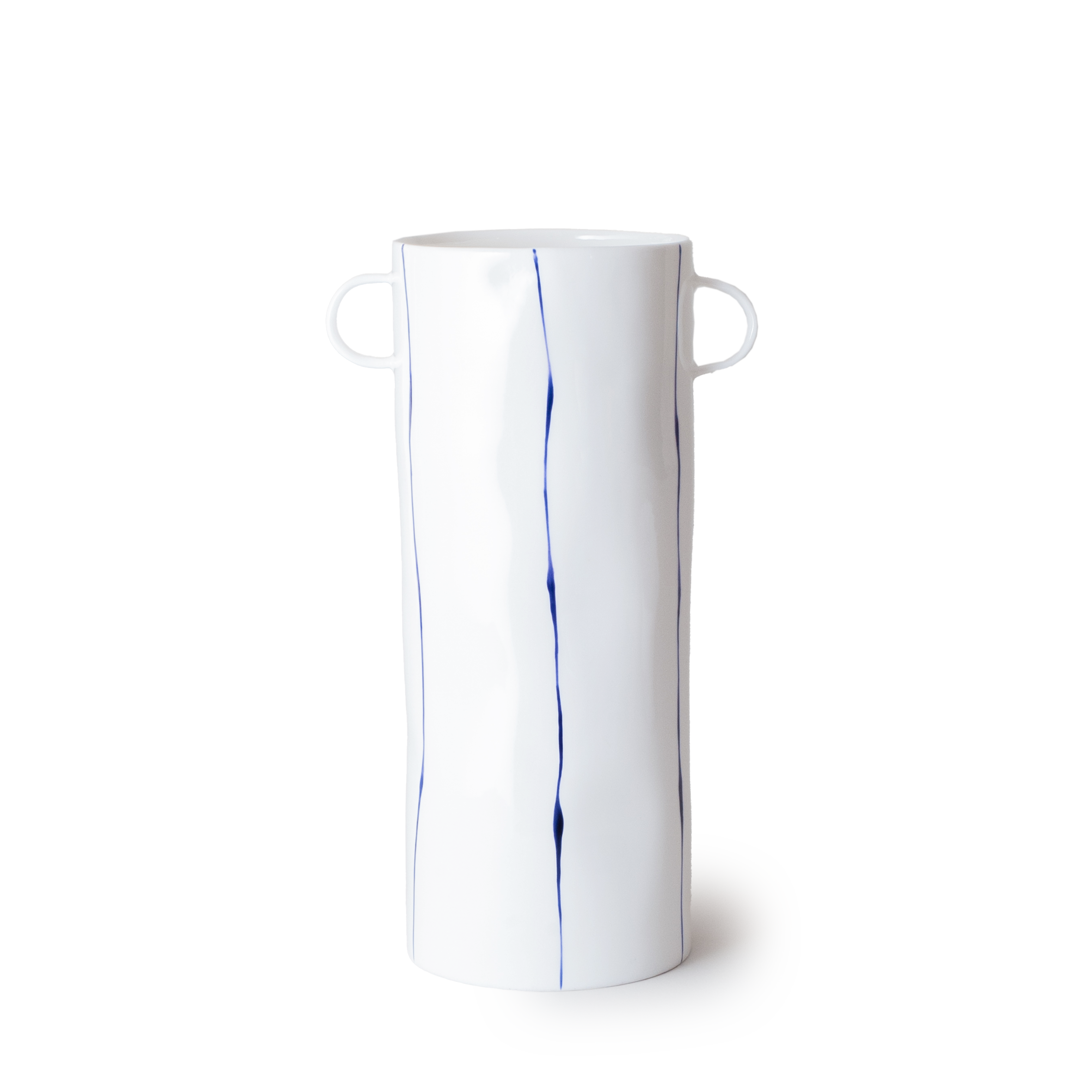 Striped Handled Vase