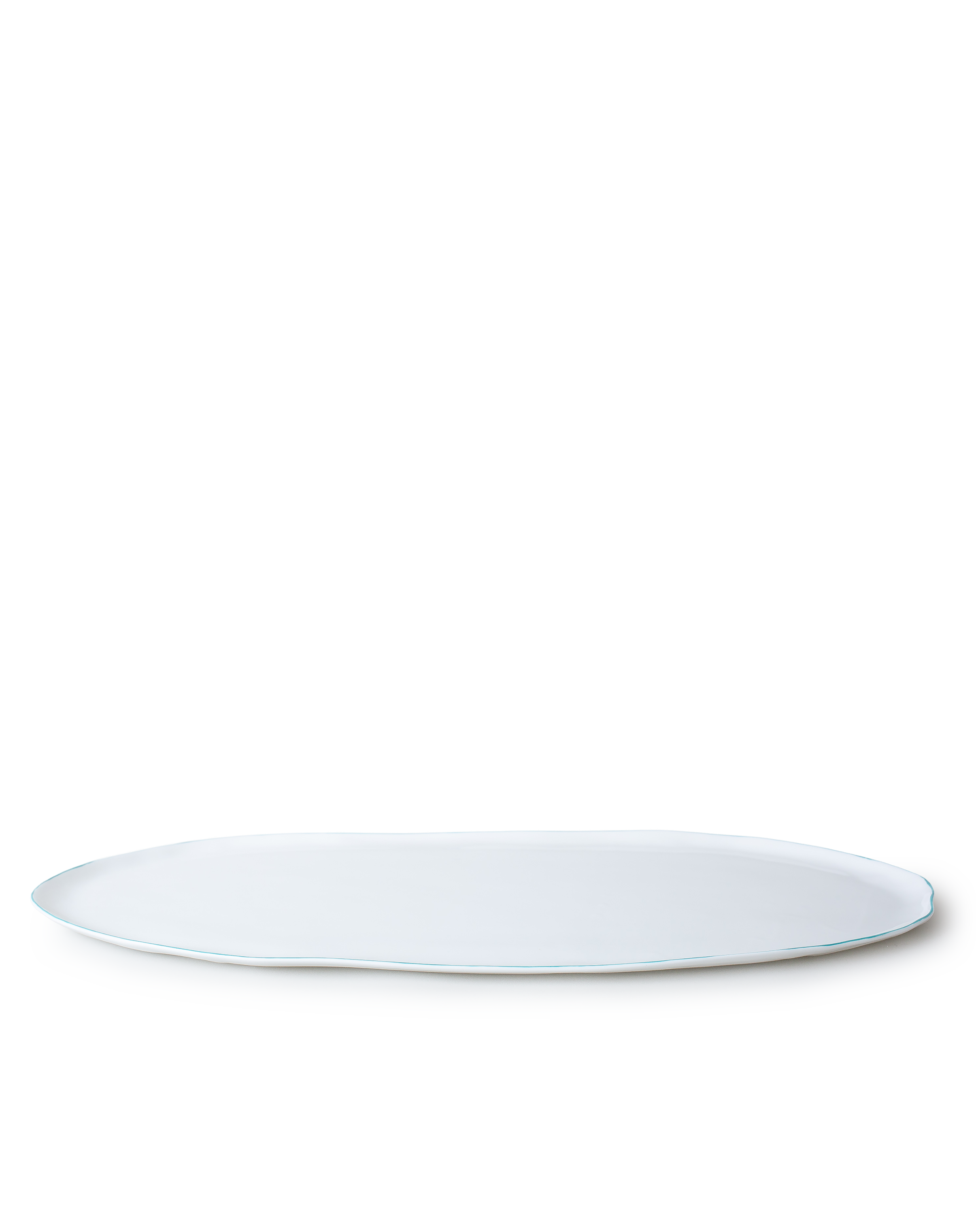 Teal Oval Serving Platter