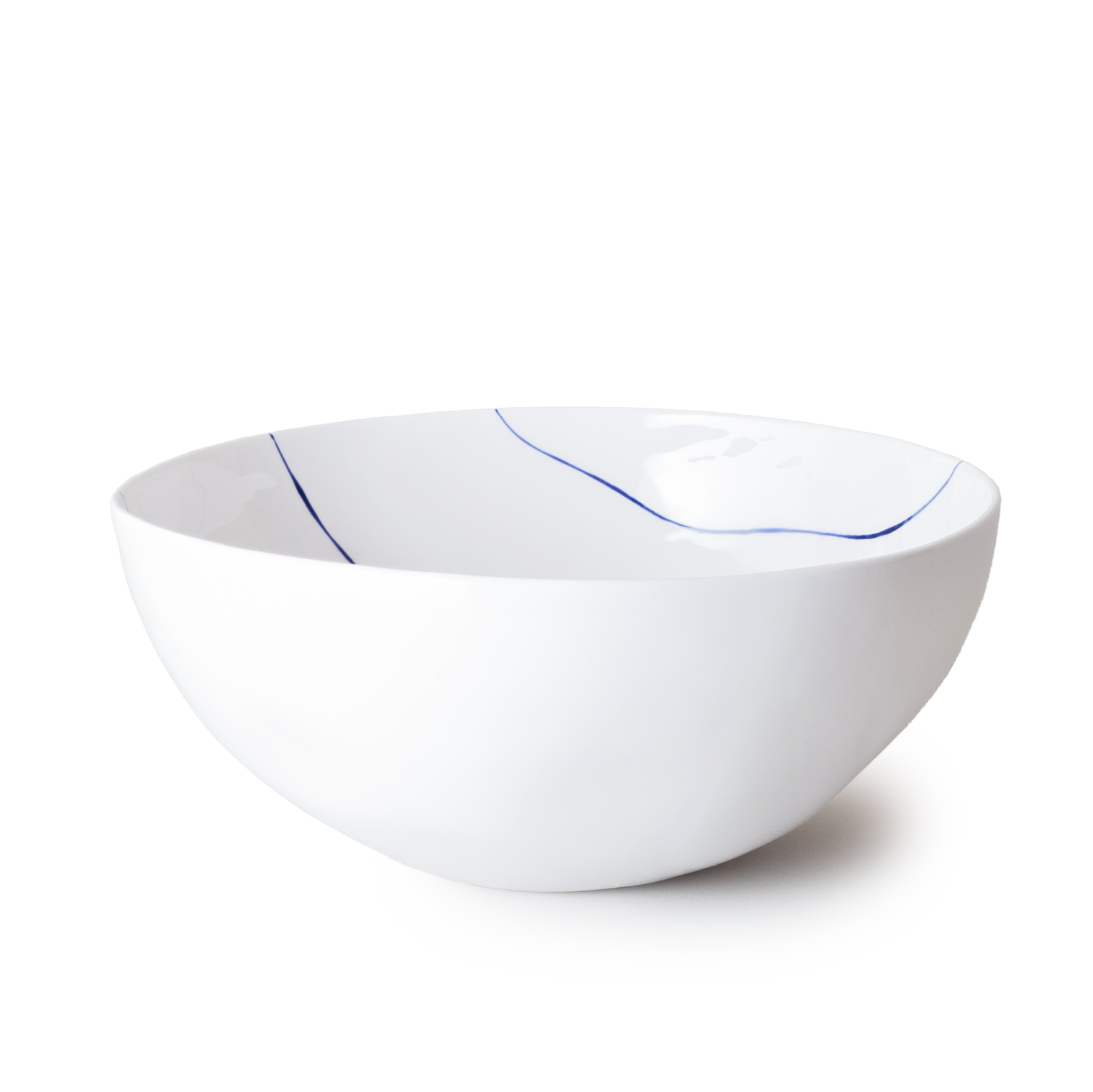 Striped Deep Serving Bowl